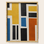Mid Century Primary Colors Composition 2 Serving Tray Gallery Image 1