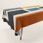 Mid Century Primary Colors Composition 2 Tablecloth Gallery Image 1