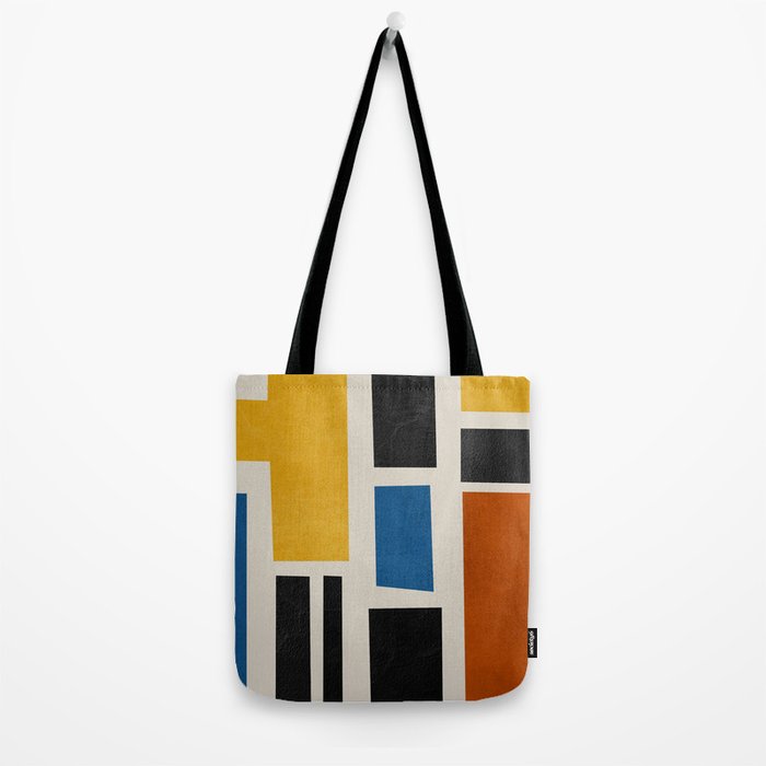 Mid Century Primary Colors Composition 2 Tote Bag Gallery Image 2
