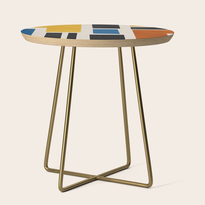 Mid Century Primary Colors Composition 2 Side Table Gallery Image 1