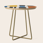 Mid Century Primary Colors Composition 2 Side Table Gallery Image 1