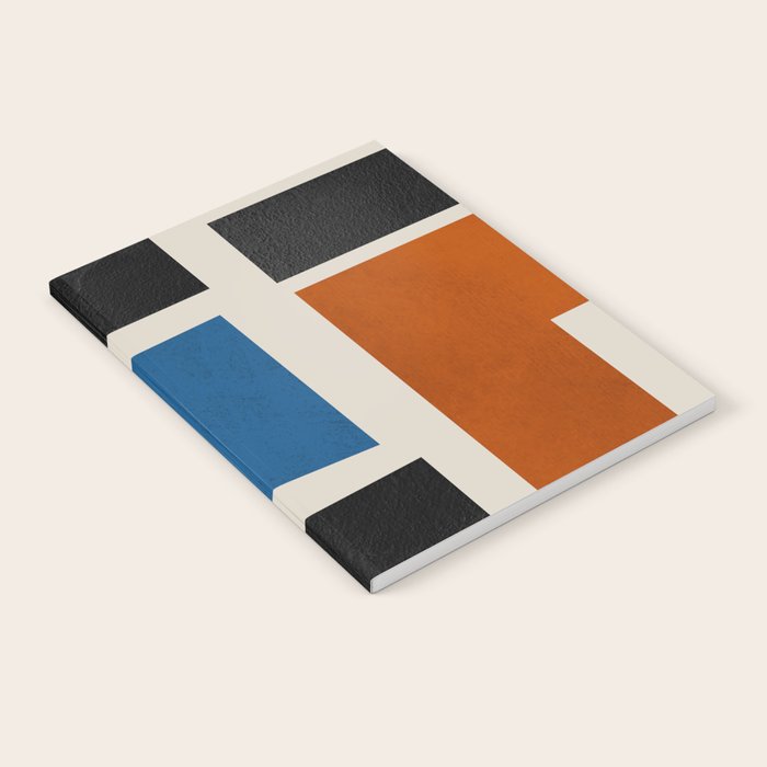Mid Century Primary Colors Composition 2 Notebook Gallery Image 1