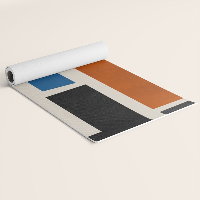 Mid Century Primary Colors Composition 2 Yoga Mat Gallery Image 2