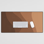 Abstract Color Waves - Desert Tones Desk Mat Gallery Image 1