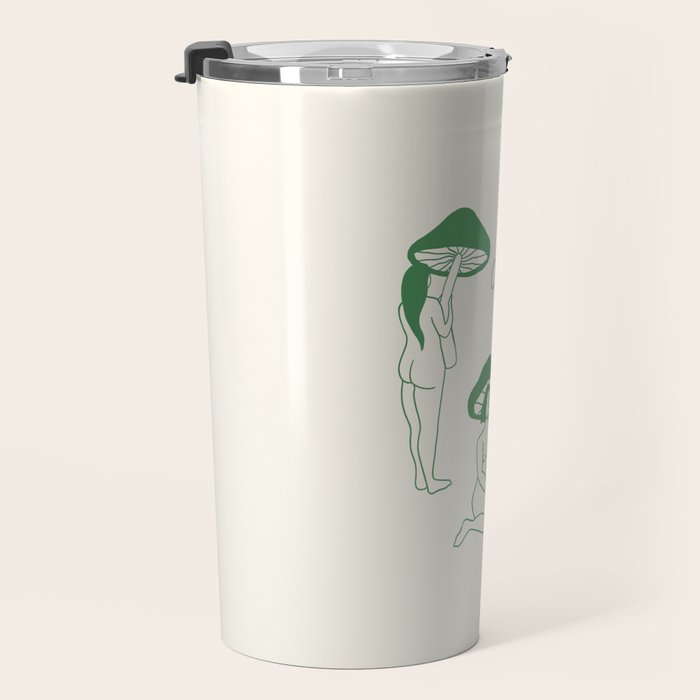 Mushroom Ladies Line Art Travel Mug Gallery Image 3