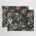 Fall of fall leaves dark Placemat Gallery Image 1