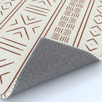 rust on bone mud cloth Rug Gallery Image 4