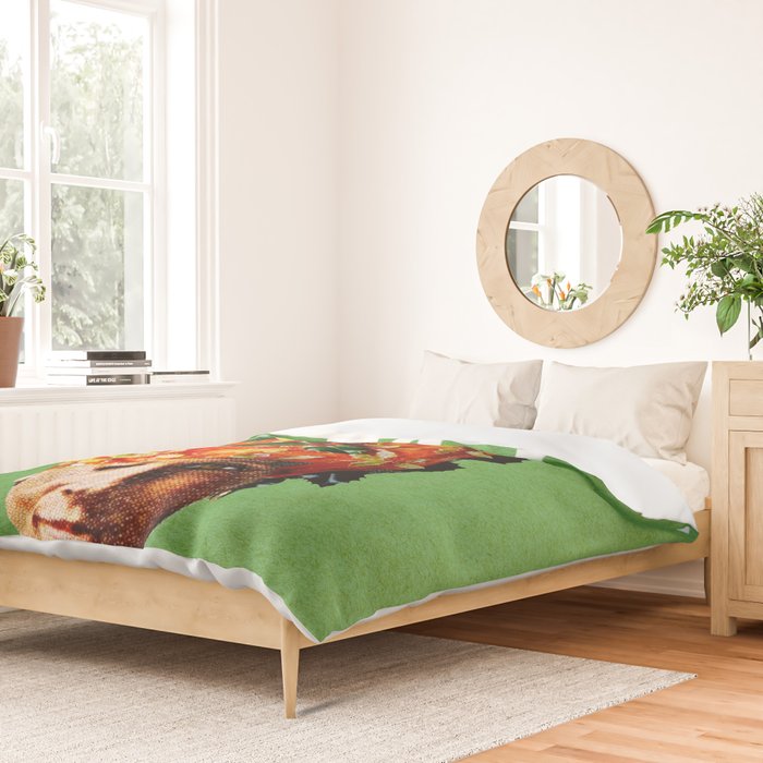 Holly Jolly Ham Head Duvet Cover Gallery Image 2