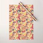 Christmas Holiday Collage Wrapping Paper Gallery Image 1