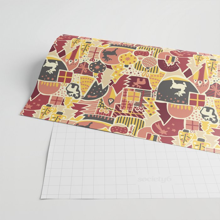 Christmas Holiday Collage Wrapping Paper Gallery Image 2