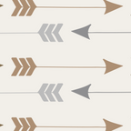 Tribal Arrows Pattern - Cream, Brown and Grey Coffee Mug Gallery Image 2