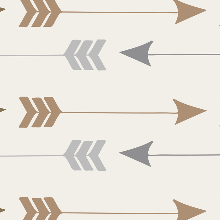 Tribal Arrows Pattern - Cream, Brown and Grey Coffee Mug Gallery Image 2