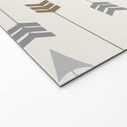 Tribal Arrows Pattern - Cream, Brown and Grey Welcome Mat Gallery Image 2