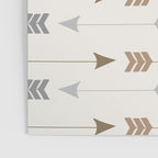 Tribal Arrows Pattern - Cream, Brown and Grey Poster Gallery Image 3