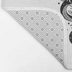 Serpent Spell -Black and White Bath Mat Gallery Image 2