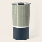 Linen Sage & Navy Travel Mug Gallery Image 1