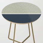 Linen Sage & Navy Side Table Gallery Image 2