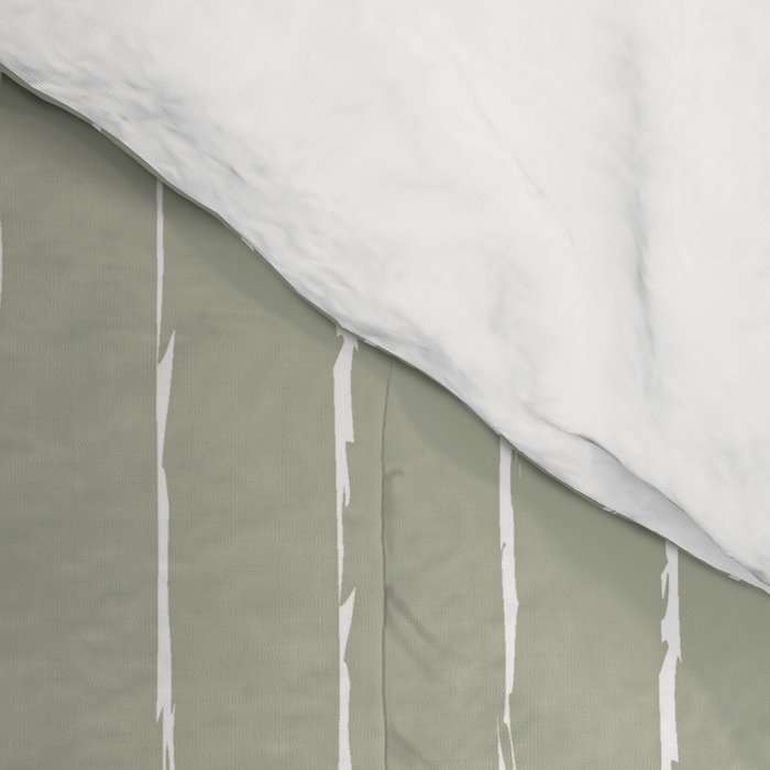 Linen Sage & Navy Comforter Gallery Image 4