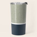 Linen Sage & Navy Travel Mug Gallery Image 2