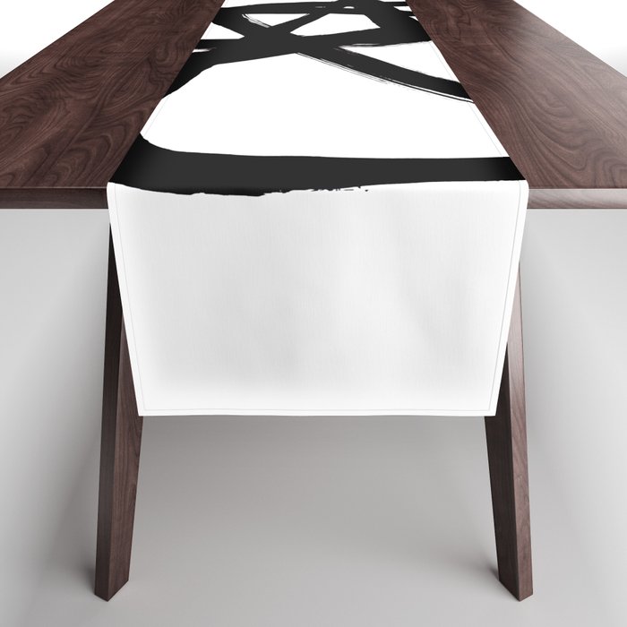 A Family Of Five White Background Table Runner Gallery Image 1