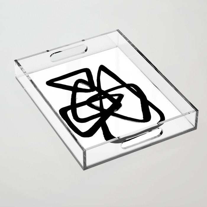 A Family Of Five White Background Acrylic Tray Gallery Image 1