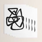 A Family Of Five White Background Wrapping Paper Gallery Image 3