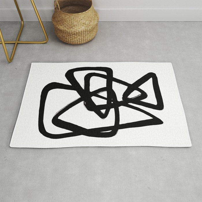 A Family Of Five White Background Rug Gallery Image 1