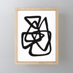 A Family Of Five White Background Mini Art Print Gallery Image 1