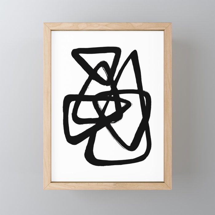 A Family Of Five White Background Mini Art Print Gallery Image 1