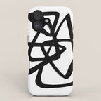 A Family Of Five White Background iPhone Case Gallery Image 1