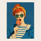 Retro Pop Lollipop Girl Poster Gallery Image 4
