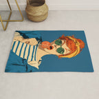 Retro Pop Lollipop Girl Rug Gallery Image 1
