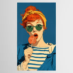 Retro Pop Lollipop Girl Tablecloth Gallery Image 2