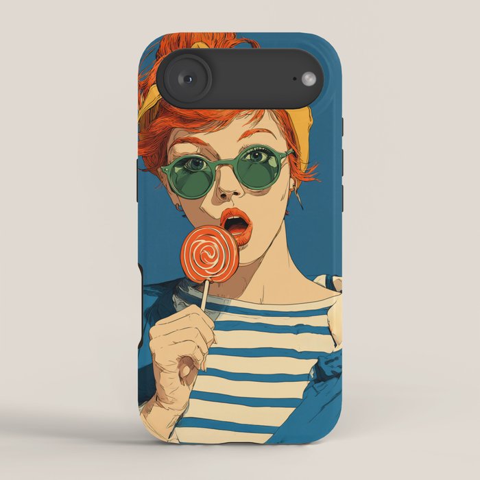 Retro Pop Lollipop Girl iPhone Case Gallery Image 2