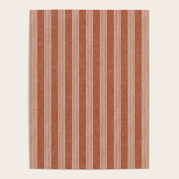 wynwood vertical stripes - ginger Poster Gallery Image 1