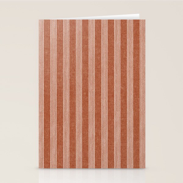 wynwood vertical stripes - ginger Stationery Card Gallery Image 2