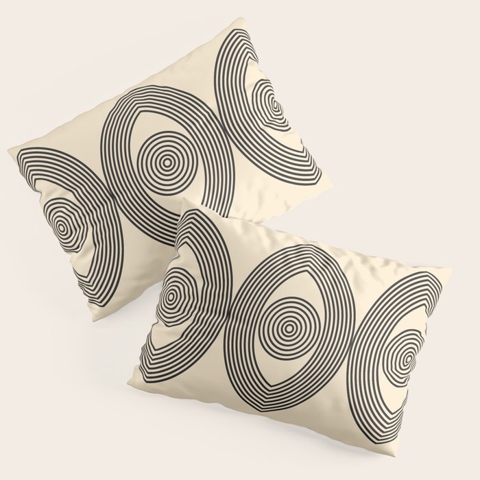 Abstraction_EYE_LINE_POP_ART_Minimalism_001X Pillow Sham Gallery Image 1