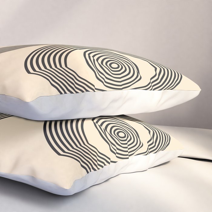 Abstraction_EYE_LINE_POP_ART_Minimalism_001X Pillow Sham Gallery Image 3