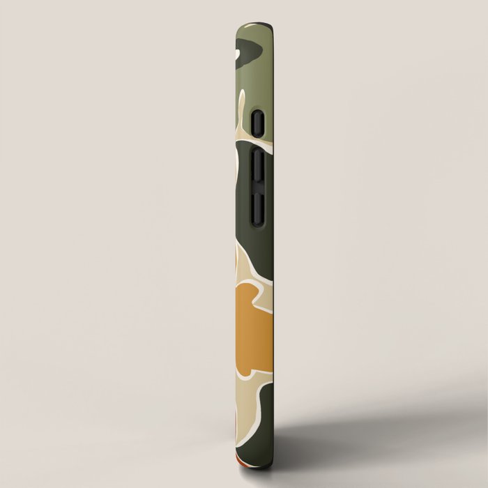 Retro abstract floral  iPhone Case Gallery Image 2