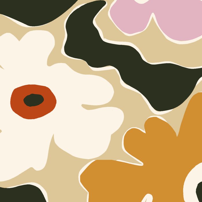Retro abstract floral  Coffee Mug Gallery Image 2