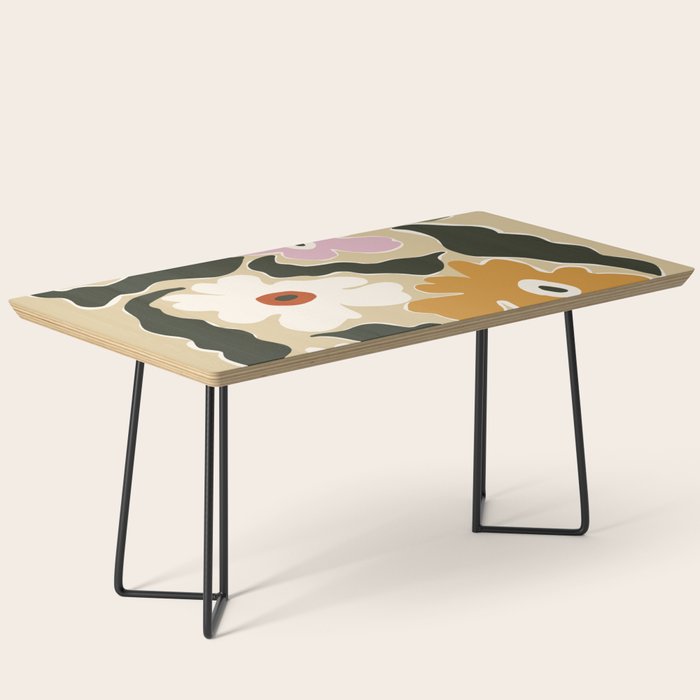 Retro abstract floral  Coffee Table Gallery Image 1