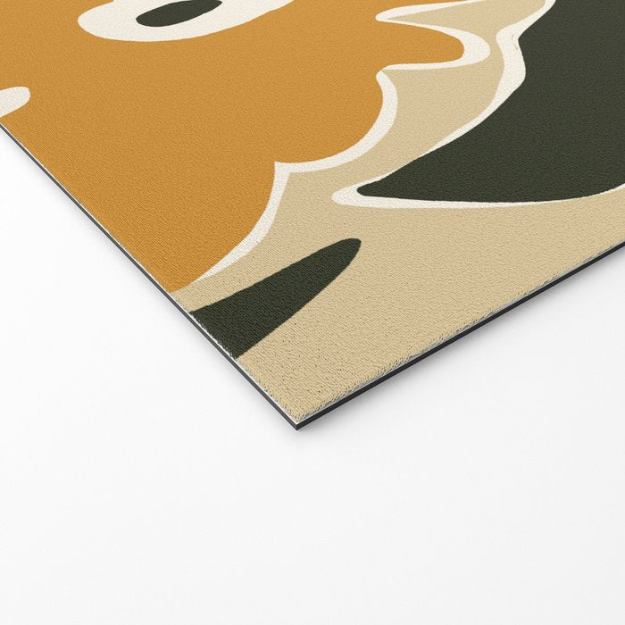 Retro abstract floral  Welcome Mat Gallery Image 2