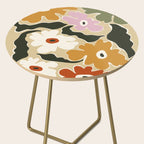 Retro abstract floral  Side Table Gallery Image 2