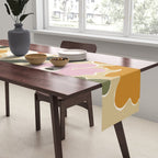 Retro abstract floral  Table Runner Gallery Image 2
