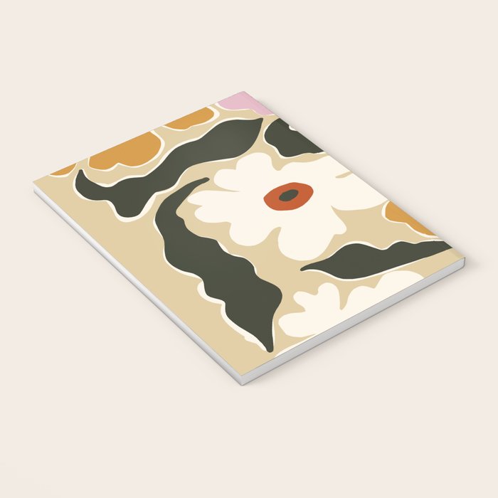 Retro abstract floral  Notebook Gallery Image 3