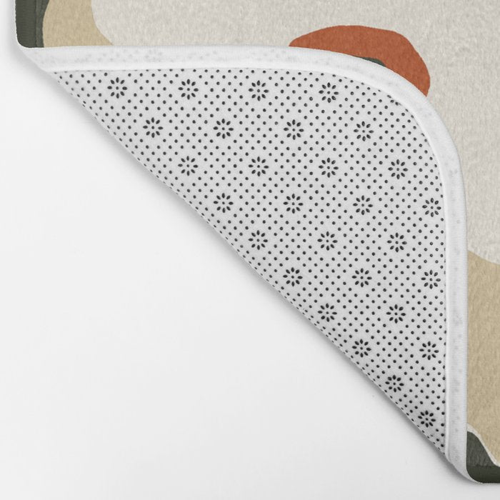 Retro abstract floral  Bath Mat Gallery Image 2