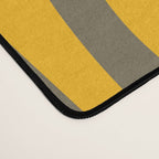 Mid Century Modern Abstract Lounge Pattern in Yellow Orange and Gray Taupe Desk Mat Gallery Image 4