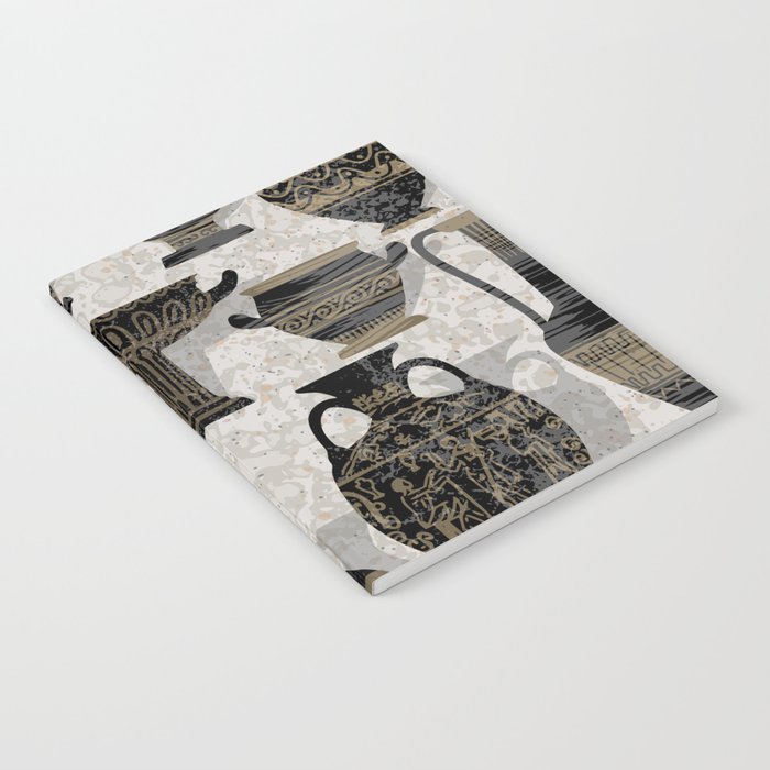 Antique pottery warm black Notebook Gallery Image 2