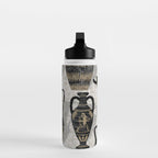 Antique pottery warm black Water Bottle Gallery Image 3