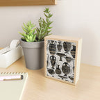 Antique pottery warm black Mini Art Print Gallery Image 2